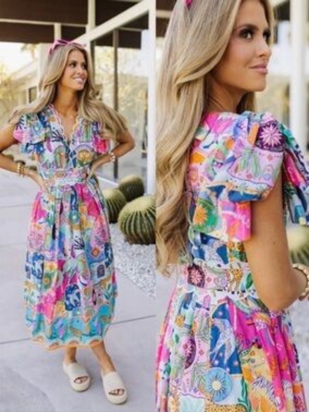 J. Marie Sloane Midi Dress Size XL